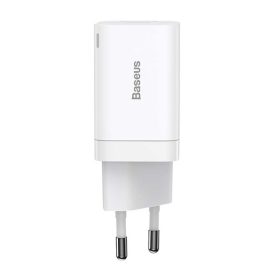   Baseus Super Si Pro gyorstöltő USB-A+ USB-AUSB-C, 30W, fehér