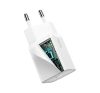 Baseus Super Si gyorstöltő 1C 20W adapter 1 m-es USB-C / Lightning kábellel, fehér