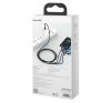 Baseus Tungsten Gold 3in1 USB-kábel, USB / micro-USB / USB-C / Lightning, 3,5 A, 1,5 m, fekete