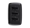 Baseus kompakt gyorstöltő 3x USB, 17W, Fekete