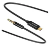 Baseus Yiven USB-C / 3,5 mm-es mini jack audio kábel, 1,2 m, fekete