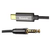 Baseus Yiven USB-C / 3,5 mm-es mini jack audio kábel, 1,2 m, fekete