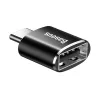 Baseus USB-USB-C 2.4A adapter, fekete