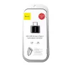 Baseus USB-USB-C 2.4A adapter, fekete