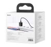 Baseus Super Si USB-AUSB-C gyorstöltő 1 m-es USB-AUSB-C-Lightning kábellel, 20W, fekete
