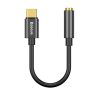 Baseus L54 USB-C audioadapter + 3,5 mm-es mini jack, fekete