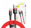 Baseus Cafule USB / USB-C töltő- és adatkábel 2A, 2m, piros