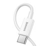 Baseus Superior Series USB-C / Lightning töltő- és adatkábel, 20W, PD, 1m, fehér
