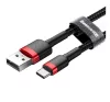 Baseus Cafule USB / USB-C töltő- és adatkábel, 2A, 2m, piros-fekete