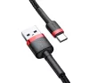 Baseus Cafule USB / USB-C töltő- és adatkábel, 2A, 2m, piros-fekete