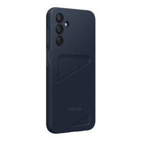   Samsung Galaxy Card Slot A15 4G/5G kártyatartós gyári hátlap tok, kártyatartós gyári hátlap tok, kék/fekete