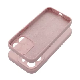   2mm Apple iPhone 14 szilikon hátlap tok, világos rózsaszín