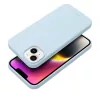 Roar Apple iPhone 14 prémium szilikon tok velúr béléssel, világoskék