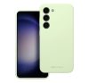 Roar Samsung Galaxy S23 5G prémium szilikon tok velúr béléssel, világoszöld