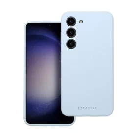   Roar Samsung Galaxy S24 Ultra 5G prémium szilikon tok velúr béléssel, világoskék