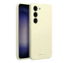 Roar Samsung Galaxy A15 4G / A15 5G prémium szilikon tok velúr béléssel, világossárga
