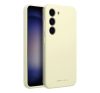 Roar Samsung Galaxy A05s prémium szilikon tok velúr béléssel, világossárga