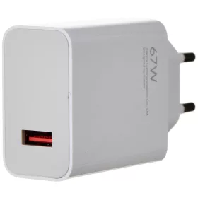   Xiaomi MDY-12-EU USB-A hálózati töltő adapter, 67W, fehér