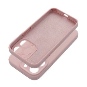   2mm Apple iPhone 16 Plus sand szilikon hátlap tok, rózsaszín