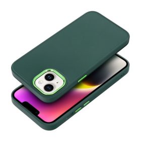   Frame Apple iPhone 16 Pro közepesen ütésálló tok kameravédő kerettel, zöld