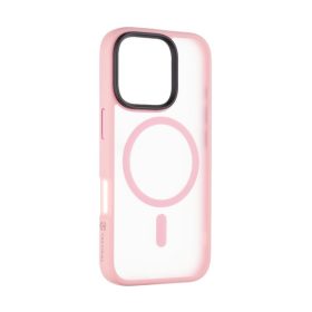   Tactical MagForce Hyperstealth Apple iPhone 16 Pro MagSafe kompatibilis tok, áttetsző/rózsaszín