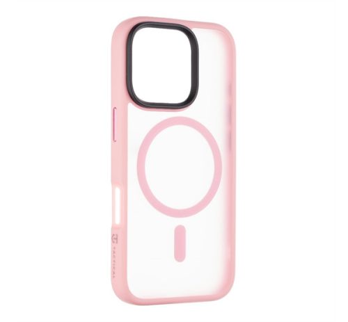 Tactical MagForce Hyperstealth Apple iPhone 16 Pro MagSafe kompatibilis tok, áttetsző/rózsaszín