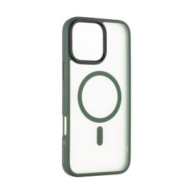   Tactical MagForce Hyperstealth Apple iPhone 16 Pro Max MagSafe kompatibilis tok, áttetsző/sötétszöld