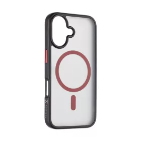  Tactical MagForce Hyperstealth 2.0 Apple iPhone 16 MagSafe kompatibilis tok, fekete/piros