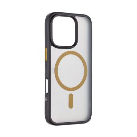   Tactical MagForce Hyperstealth 2.0 Apple iPhone 16 Pro MagSafe kompatibilis tok, fekete/sárga