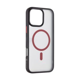   Tactical MagForce Hyperstealth 2.0 Apple iPhone 16 Pro Max MagSafe kompatibilis tok, fekete/piros