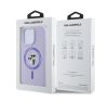 Karl Lagerfeld Silicone KC Heads Ring Apple iPhone 16 Pro hátlap tok, lila KLHMP16LSCMKCRHU