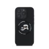 Karl Lagerfeld Liquid Silicone K&CH Heads MagSafe Apple iPhone 16 Pro Max hátlap tok, fekete