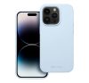 Roar Apple iPhone 16 Pro Max prémium szilikon tok velúr béléssel, világoskék