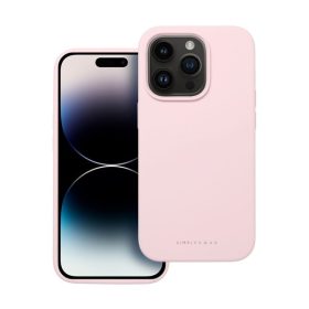   Roar Apple iPhone 16 Pro Max prémium szilikon tok velúr béléssel, világosrózsaszín