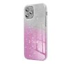 Apple iPhone 16 Pro Max csillámos hátlap tok, átlátszó/rózsaszín