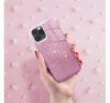 Apple iPhone 16 Pro csillámos hátlap tok, rózsaszín