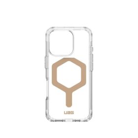   UAG Plyo Apple iPhone 16 Pro hátlap tok, ice/arany (átlátszó)