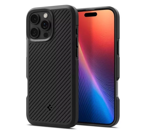 Spigen Core Armor Apple iPhone 16 Pro Max tok, Matte Black, fekete ACS08023