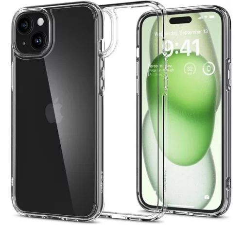 Spigen Ultra Hybrid Apple iPhone 16 Plus tok, Crystal Clear, átlátszó ACS08069