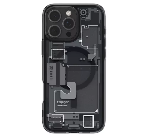 Spigen Ultra Hybrid MagFit Apple iPhone 16 Pro tok, MagSafe, Zero One, fekete ACS08135