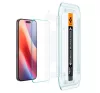 Spigen Glas.tR EZ Fit Apple iPhone 16 Pro / 17 / 17 Pro, tempered kijelzővédő fólia felhelyező kerettel (2db) AGL07928