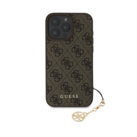   Guess 4G Charm Apple iPhone 16 Pro Max Tone on Tone hátlap tok, barna