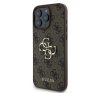 Guess PU 4G Metal Logo Apple iPhone 16 Pro Max hátlap tok, barna