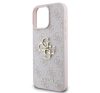 Guess PU 4G Metal Logo Apple iPhone 16 Pro hátlap tok, rózsaszín