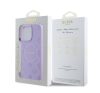 Guess Saffiano Peony Stamp Apple iPhone 16 Pro Max Magsafe kompatibilis hátlap tok, lila