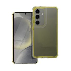   Matrix Samsung Galaxy A25 5G hátlap tok kameravédő peremmel, sárga