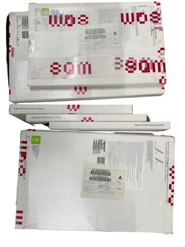 Samsung Galaxy S22+ LED View Cover, gyári flip tok, fekete, EF-NS906PB Csomagolássérült