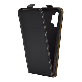   Samsung Galaxy A32 4G SM-A325F, Forcell lenyitható bőrtok, Slim Flexi, felfelé nyíló - kinyitható, fekete