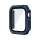 Apple Watch 1-3 (42 mm), Műanyag védőkeret, kijelzővédő üveggel, közepesen ütésálló, szíj nélkül, sötétkék