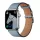 Apple Watch 1-6, SE, SE (2022), SE (2025) (38 / 40 mm) / Watch 7-8 (41 mm), bőr pótszíj, állítható, Hoco WA17, szürke